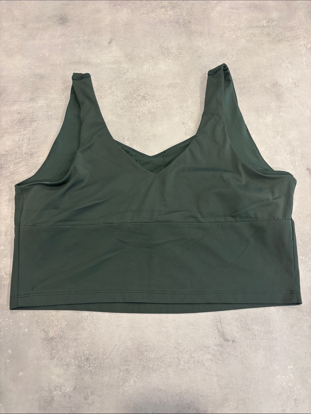 Old Navy Dark Green V-Neck Longline Sports Bralette